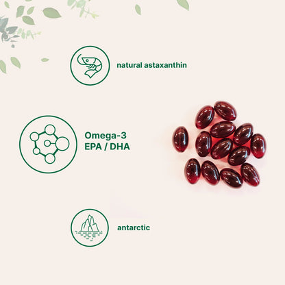 Aceite de krill antártico con omega 3. Características generales. Antártico, natural, rico en omega 3, EPA y DHA