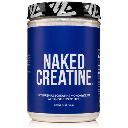 Creatina Naked Nutrition_Vista Frontal del empaque_Presentación 1kg_200 servicios