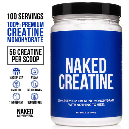100% Creatina monohidratada_Libre de aditivos_No GMO