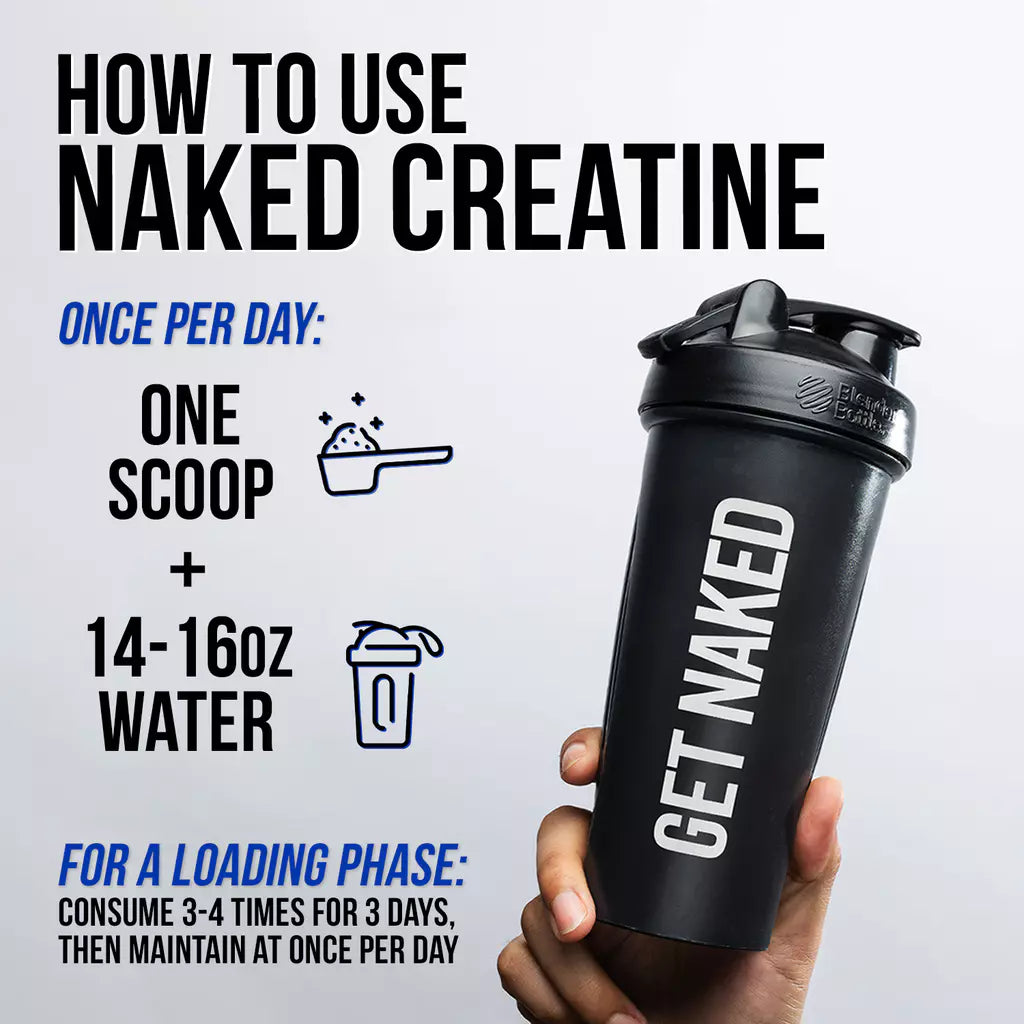 Formas de uso creatina monohidratada Naked nutrition