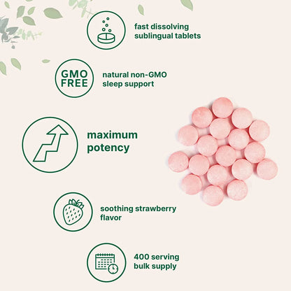 Melatonina 20mg. Características generales: Máxima potencia, delicioso sabor.